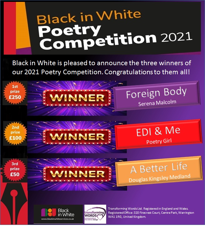 Black in White Poetry Competition 2021