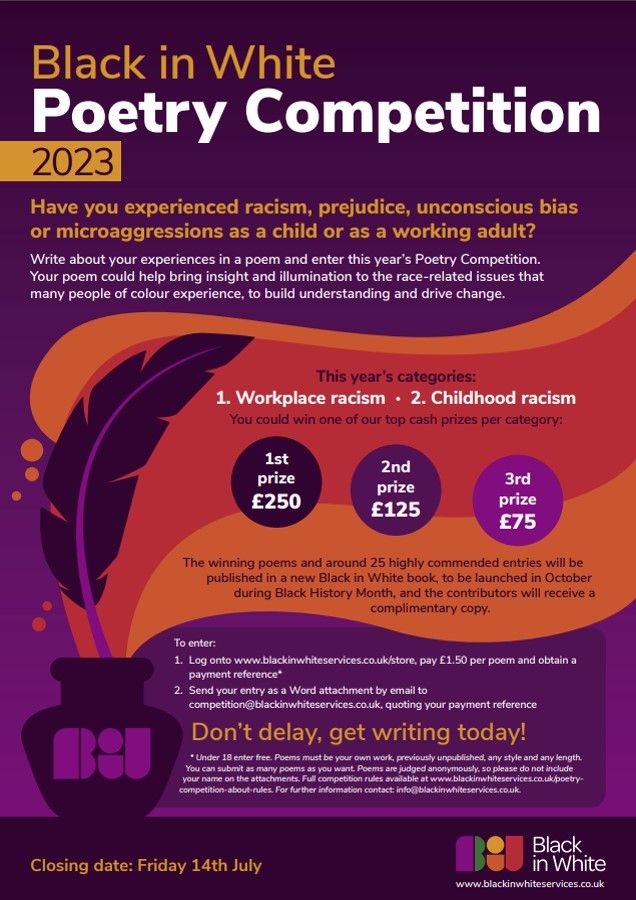 Black in White Poetry Competition 2023