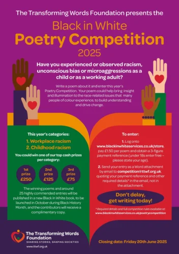 Black in White Poetry Competition 2025