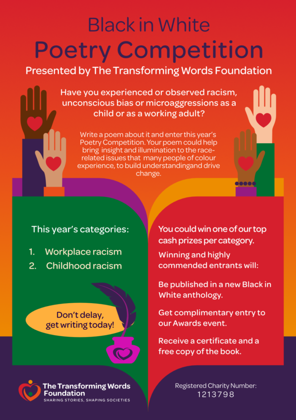 black in white poetry competition